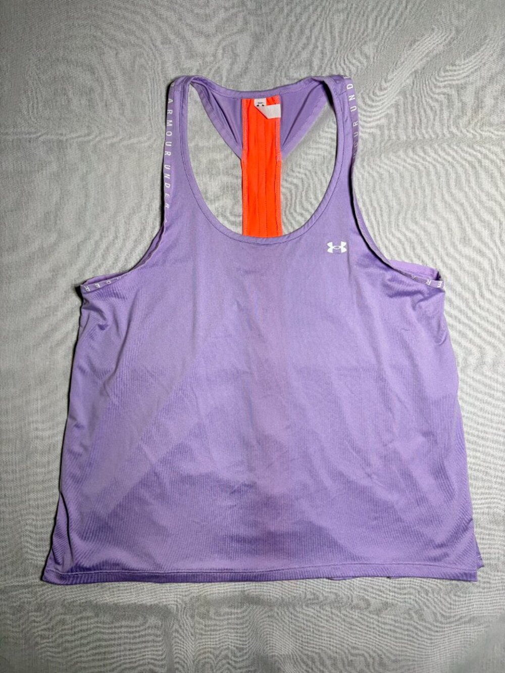 Women's Under Armour Razer Back Lavender Purple Workout Gear Tank Top Large
